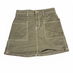 Arizona Jean Co. Forest  Green Mini Skirt with pockets Size 5